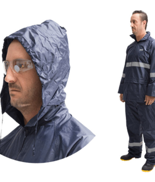 Impermeable dos piezas MR color azul marino Mod DZ1005